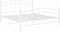 vidaXL - Bedframe - metaal - wit - 180x200 - cm