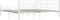 vidaXL - Bedframe - metaal - wit - 180x200 - cm