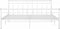 vidaXL - Bedframe - metaal - wit - 180x200 - cm