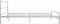 vidaXL - Bedframe - metaal - wit - 180x200 - cm