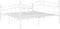 vidaXL - Bedframe - metaal - wit - 180x200 - cm