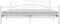 vidaXL - Bedframe - metaal - wit - 180x200 - cm