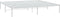 vidaXL - Bedframe - metaal - wit - 183x213 - cm