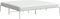 vidaXL - Bedframe - metaal - wit - 183x213 - cm