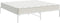 vidaXL - Bedframe - metaal - wit - 183x213 - cm