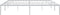 vidaXL - Bedframe - metaal - wit - 183x213 - cm