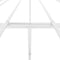 vidaXL - Bedframe - metaal - wit - 183x213 - cm