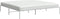vidaXL - Bedframe - metaal - wit - 193x203 - cm