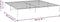 vidaXL - Bedframe - metaal - wit - 193x203 - cm