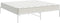 vidaXL - Bedframe - metaal - wit - 193x203 - cm
