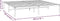 vidaXL - Bedframe - metaal - wit - 193x203 - cm
