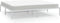 vidaXL - Bedframe - metaal - wit - 193x203 - cm