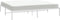 vidaXL - Bedframe - metaal - wit - 193x203 - cm