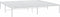 vidaXL - Bedframe - metaal - wit - 193x203 - cm