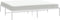 vidaXL - Bedframe - metaal - wit - 193x203 - cm