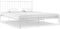 vidaXL - Bedframe - metaal - wit - 200x200 - cm