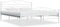 vidaXL - Bedframe - metaal - wit - 200x200 - cm
