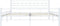 vidaXL - Bedframe - metaal - wit - 200x200 - cm
