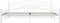vidaXL - Bedframe - metaal - wit - 200x200 - cm