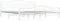 vidaXL - Bedframe - metaal - wit - 200x200 - cm