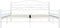 vidaXL - Bedframe - metaal - wit - 200x200 - cm