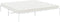 vidaXL - Bedframe - metaal - wit - 200x200 - cm