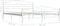vidaXL - Bedframe - metaal - wit - 200x200 - cm