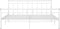 vidaXL - Bedframe - metaal - wit - 200x200 - cm