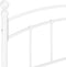 vidaXL - Bedframe - metaal - wit - 200x200 - cm