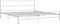 vidaXL - Bedframe - metaal - wit - 200x200 - cm