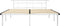 vidaXL - Bedframe - metaal - wit - 200x200 - cm