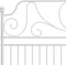 vidaXL - Bedframe - metaal - wit - 200x200 - cm