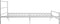 vidaXL - Bedframe - metaal - wit - 200x200 - cm