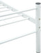 vidaXL - Bedframe - metaal - wit - 200x200 - cm