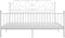 vidaXL - Bedframe - metaal - wit - 200x200 - cm
