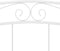 vidaXL - Bedframe - metaal - wit - 200x200 - cm
