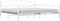 vidaXL - Bedframe - metaal - wit - 200x200 - cm