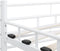 vidaXL - Bedframe - metaal - wit - 200x200 - cm