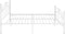 vidaXL - Bedframe - metaal - wit - 200x200 - cm