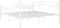 vidaXL - Bedframe - metaal - wit - 200x200 - cm