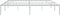 vidaXL - Bedframe - metaal - wit - 200x200 - cm