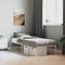 vidaXL - Bedframe - metaal - wit - 80x200 - cm