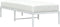 vidaXL - Bedframe - metaal - wit - 80x200 - cm