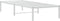 vidaXL - Bedframe - metaal - wit - 80x200 - cm