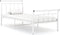 vidaXL - Bedframe - metaal - wit - 90x200 - cm