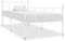 vidaXL - Bedframe - metaal - wit - 90x200 - cm