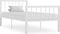vidaXL - Bedframe - metaal - wit - 90x200 - cm
