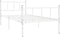 vidaXL - Bedframe - metaal - wit - 90x200 - cm