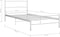 vidaXL - Bedframe - metaal - wit - 90x200 - cm