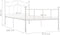 vidaXL - Bedframe - metaal - wit - 90x200 - cm